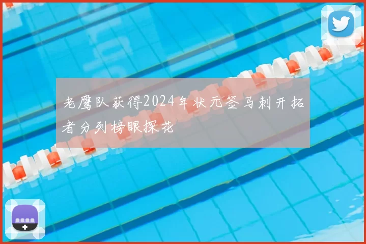 老鹰队获得2024年状元签马刺开拓者分列榜眼探花